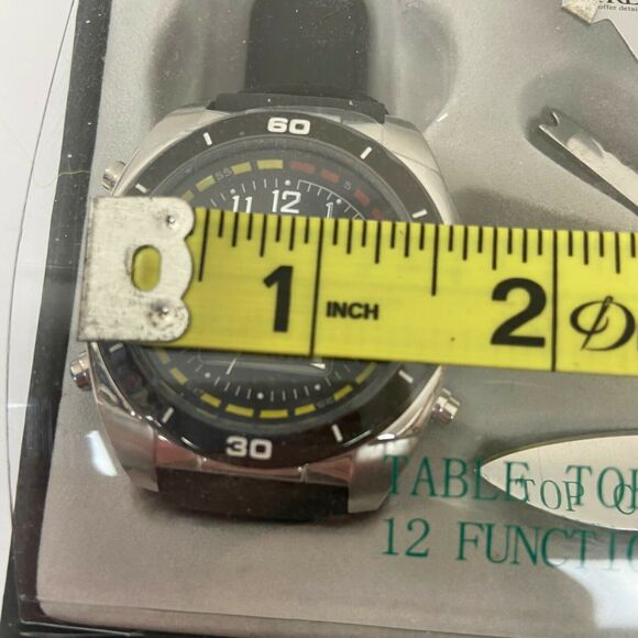 Field & Stream Watch Gift Set  Black Leather 12 Function Multi Tool Steel in Box - Picture 7 of 14